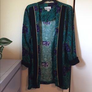 Vintage 80s longline blazer/robe
